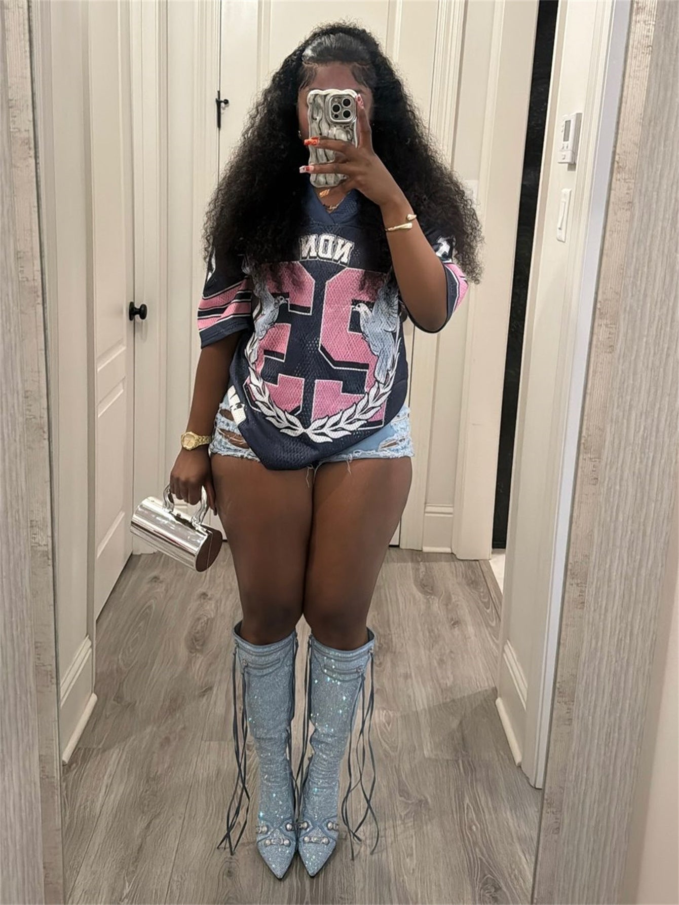 Autumn new New Popular trade loose casual versatile sports style fashion printing short-sleeved T-shirt top women