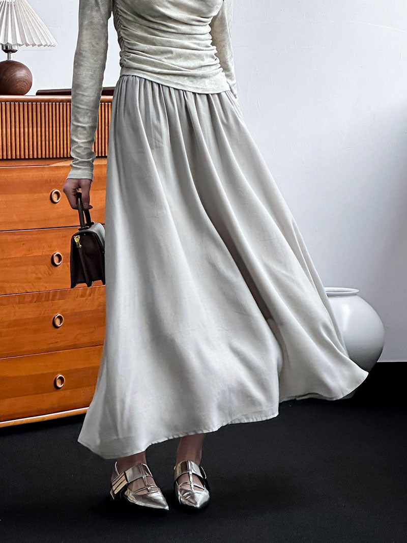 2025 Tachibana popular autumn temperament light mature suit women's irregular one-word shoulder + high waist skirt 3311