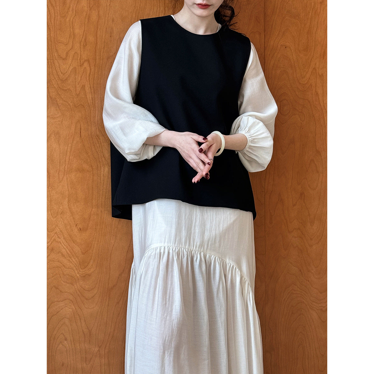 Luxi, Tencel fabric~ design fishtail dress, spring new loose and gentle long skirt 3627