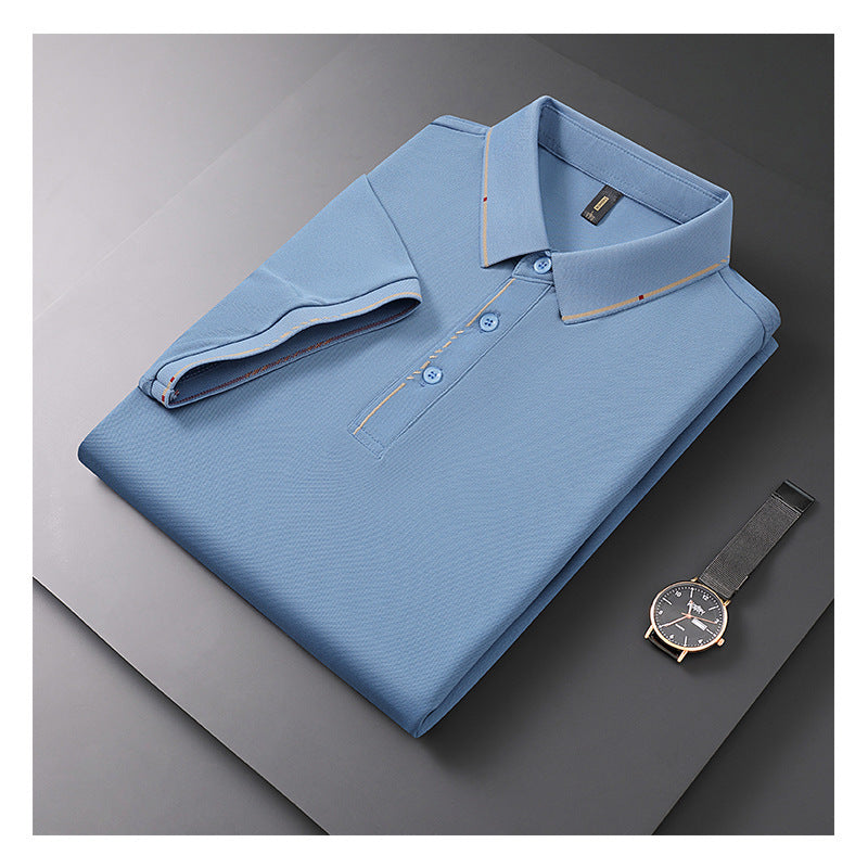 VLOVELAW 2025 POLO Shirt Summer Men's Lapel Men's Short Sleeve T-Shirt Sports Casual Versatile Breathable Men's Lapel Top
