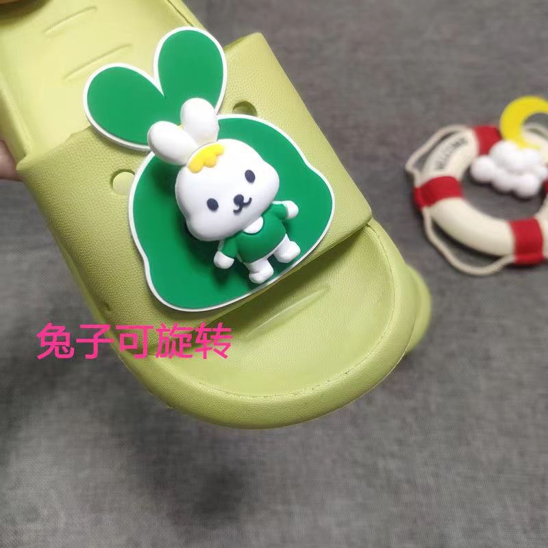 VLOVELAW Factory Wholesale Children's Slippers New Summer Cartoon Rotating Cute Child Thick Bottom Household PVC Non-Slip