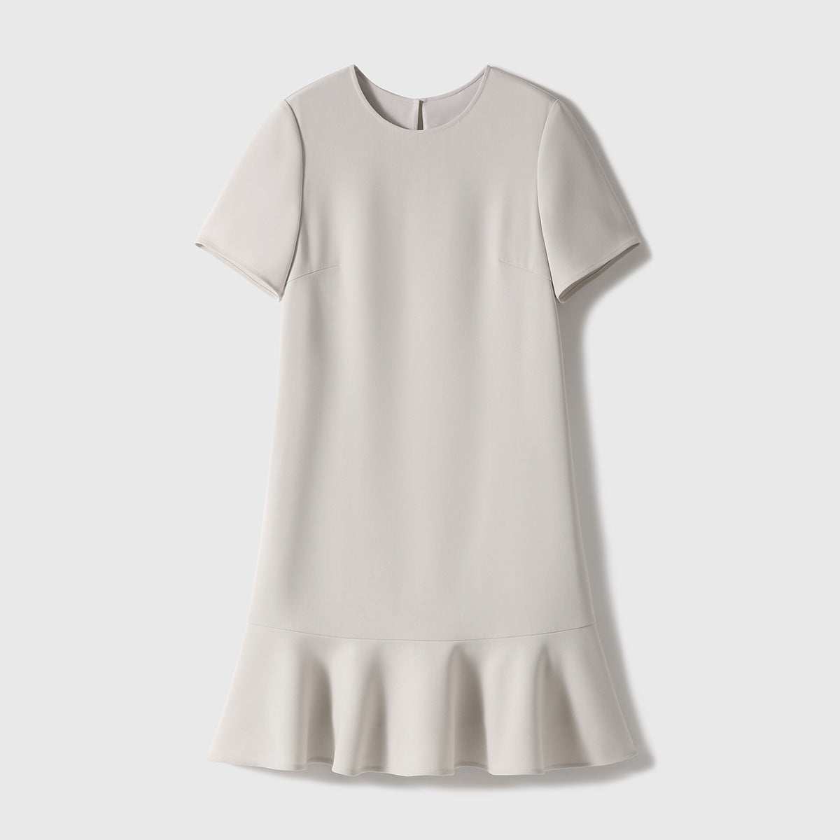 2025 Premium triacetate fishtail skirt, textured short-sleeved dress, satin medium and long summer women's clothing new