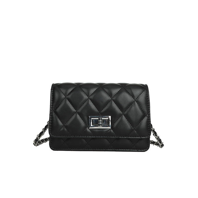 VLOVELAW 2025 Rhombus chain bag women's popular new fashion and high sense ins messenger bag versatile casual mini square bag