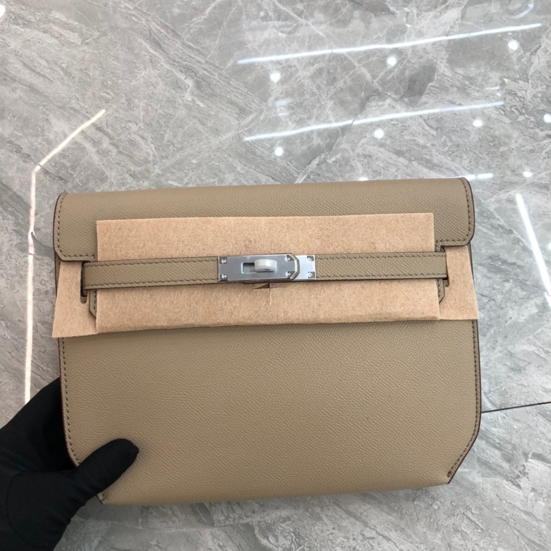 VLOVELAW 2025 New fashion retro underarm shoulder bag genuine leather palm pattern cowhide Kai bag underarm street trend messenger bag