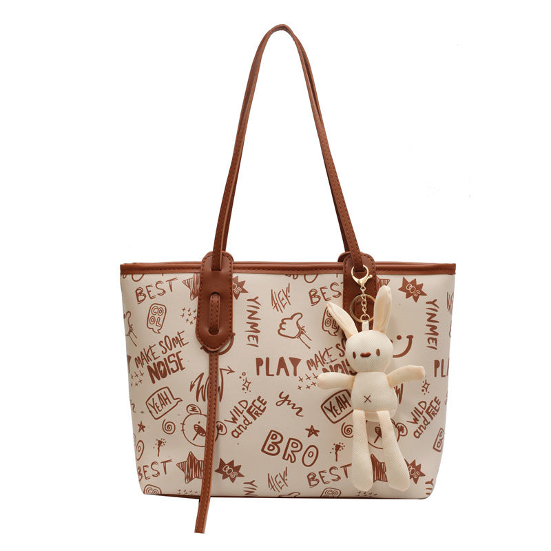 VLOVELAW 2025 Customized fashion women's bags, large-capacity printed shoulder tote bags, fashionable and versatile high-end handbags, women's bags