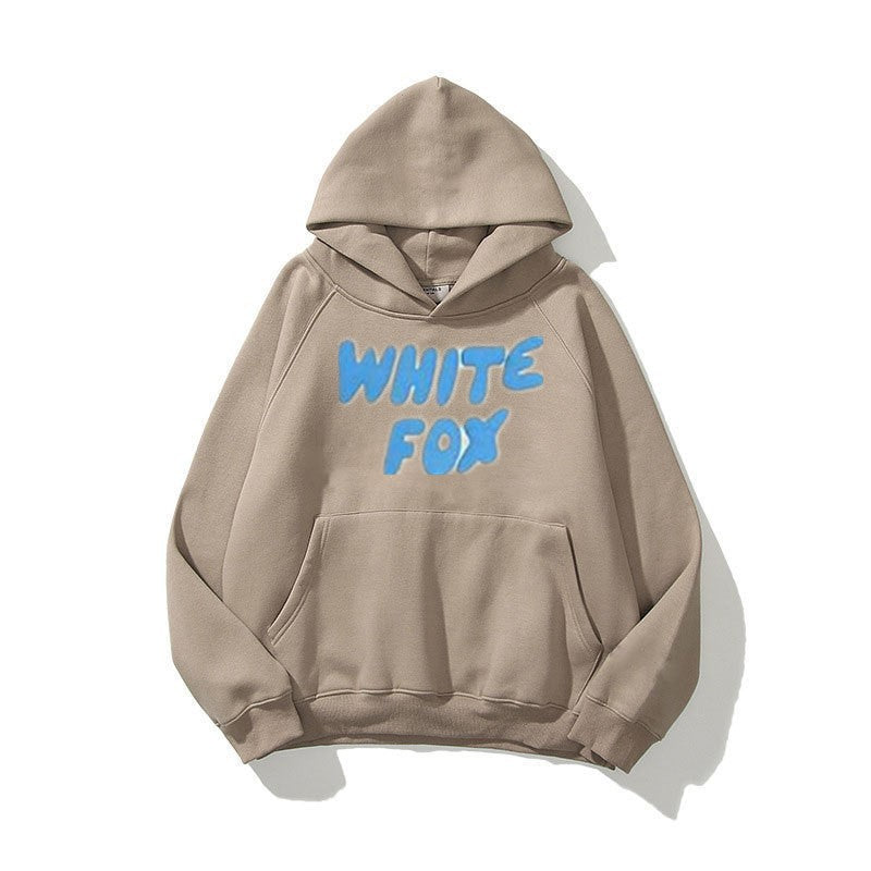 VLOVELAW Popular trade autumn and winter sweater men and women WHITE Alcatraz FOX male and female students hooded trendy sweater