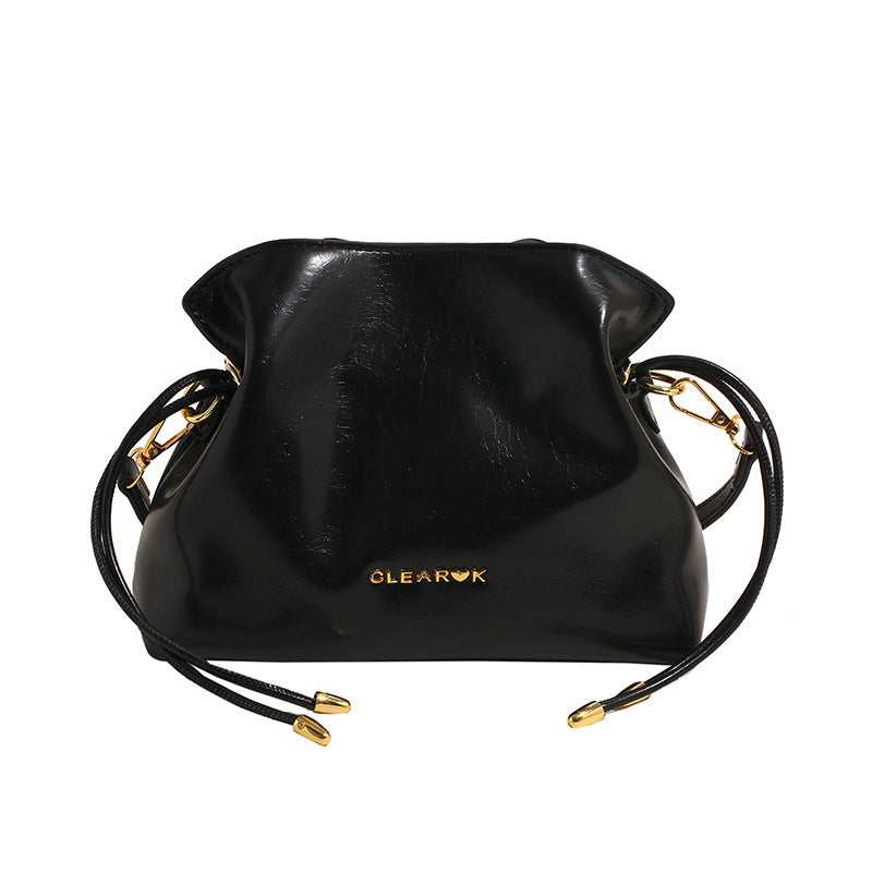 VLOVELAW 2025 Bag Korean high-end versatile bucket bag popular new fashionable solid color shoulder bag women's simple messenger bag