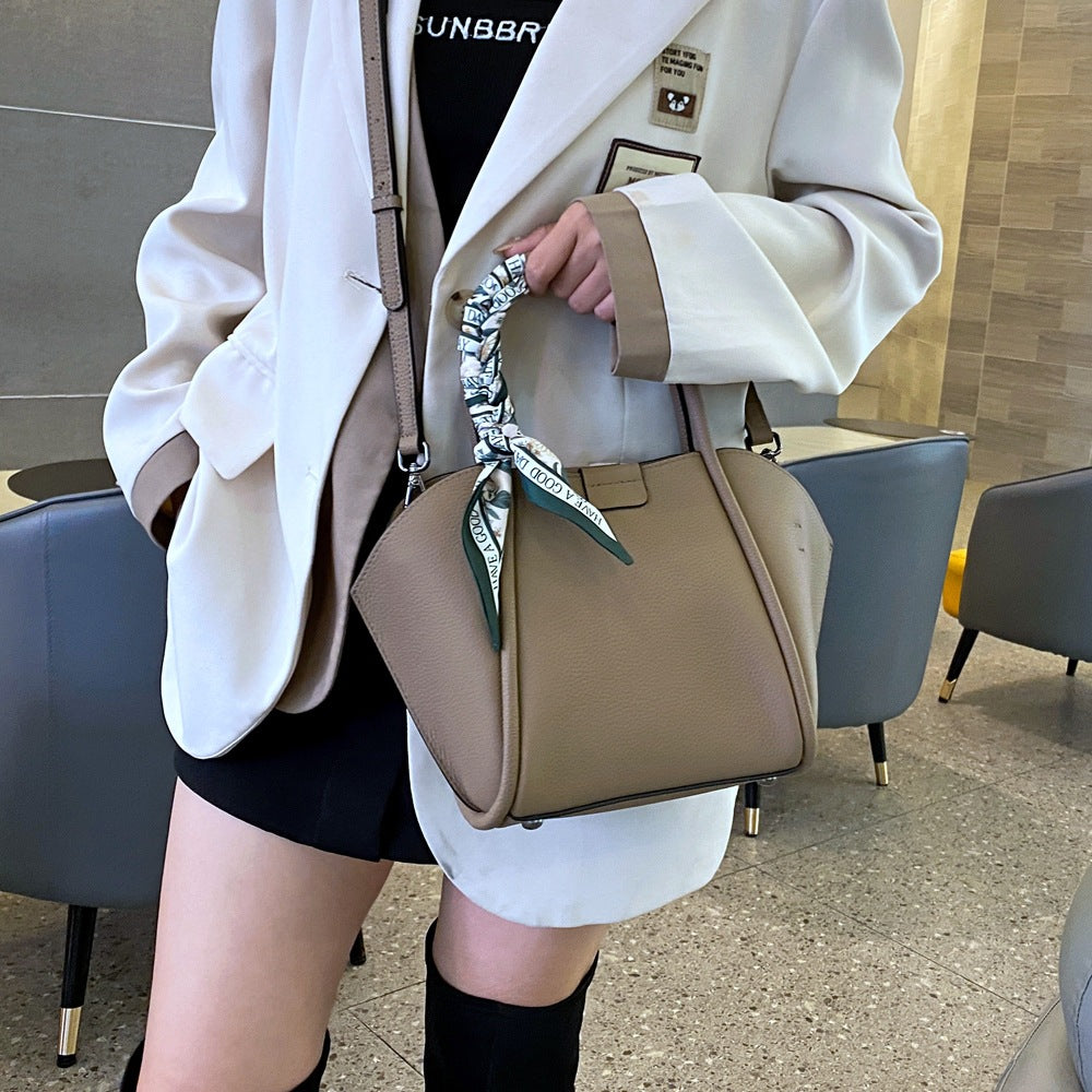 Shell bag New leather mother and child bag first layer TOGO cowhide shoulder handbag fashion women's bag messenger bag 5561