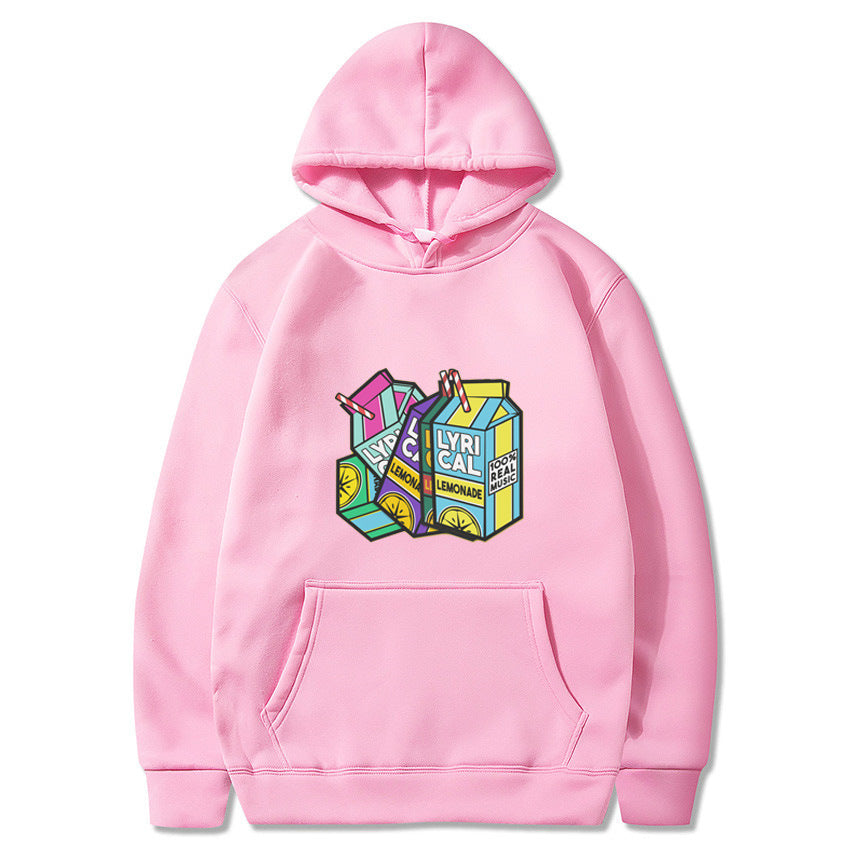 VLOVELAW 2025 lyrical lemonade lemon print fleece hooded sweater men and women hoodies