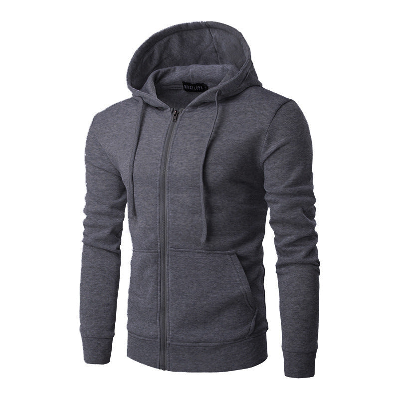 VLOVELAW 2025 Men's Sweater Hooded Zipper Sweater Men's Slim Fit Sports Leisure Sweater Men's Support Printed Logo