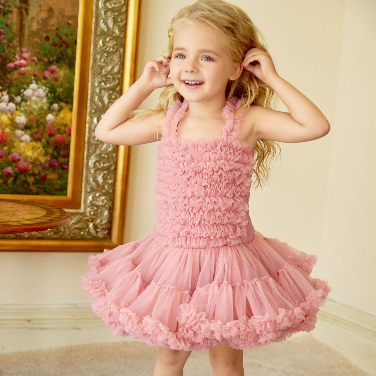 INS European and American Girls Dress Children's Pettiskirt Baby Princess Dress Tutu Skirt Children's Clothing Summer Class a Pleated Skirt