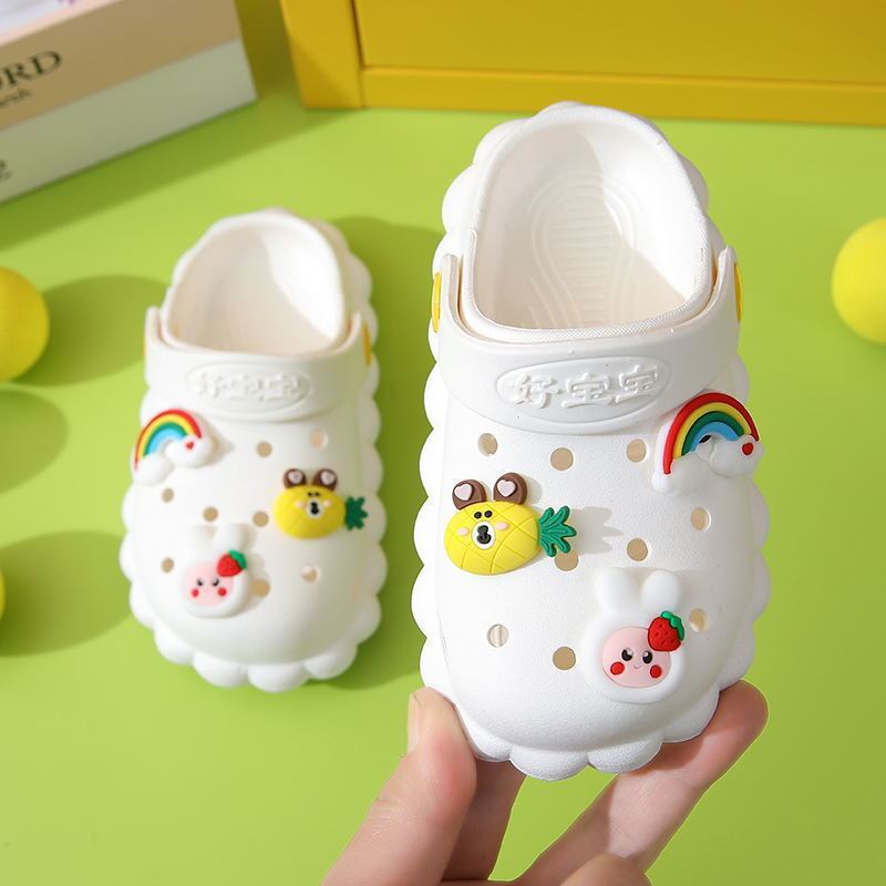 VLOVELAW Summer New Children's Sandals Casual Beach Hole Shoes Cute Cartoon Home Slippers Non-Slip Soft Bottom