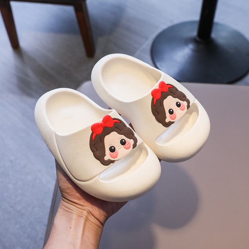 VLOVELAW Children's Slippers Summer Female Parent-Child New Princess Bowknot Cartoon Indoor Bathroom Outdoor Non-Slip Girls Sandals