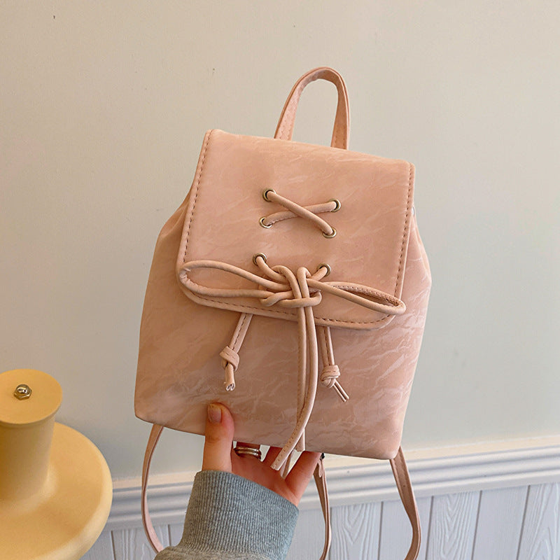 VLOVELAW 2025 Niche design bag popular new versatile chain backpack women's portable bucket bag premium sense going out backpack