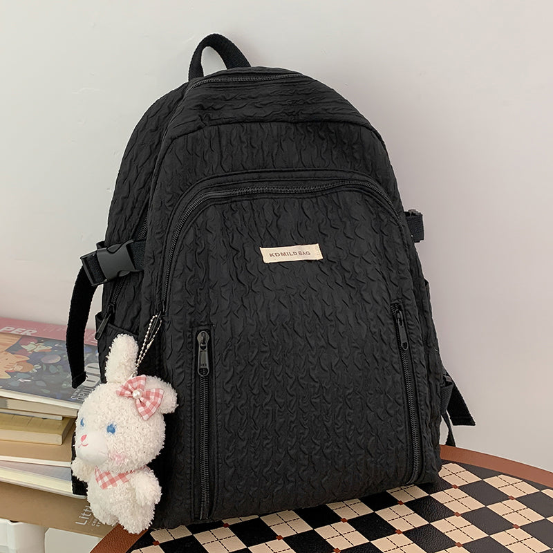 Schoolbag Female College Student Niche Design Japanese Girl Backpack Middle School Student Junior High School Student Large-Capacity Backpack