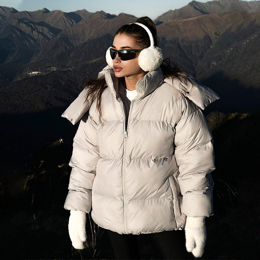 KKBOXLY Cross-border bread clothes women's 2025 style New winter new warm versatile loose cotton-padded jacket thickened jacket cotton-padded jacket