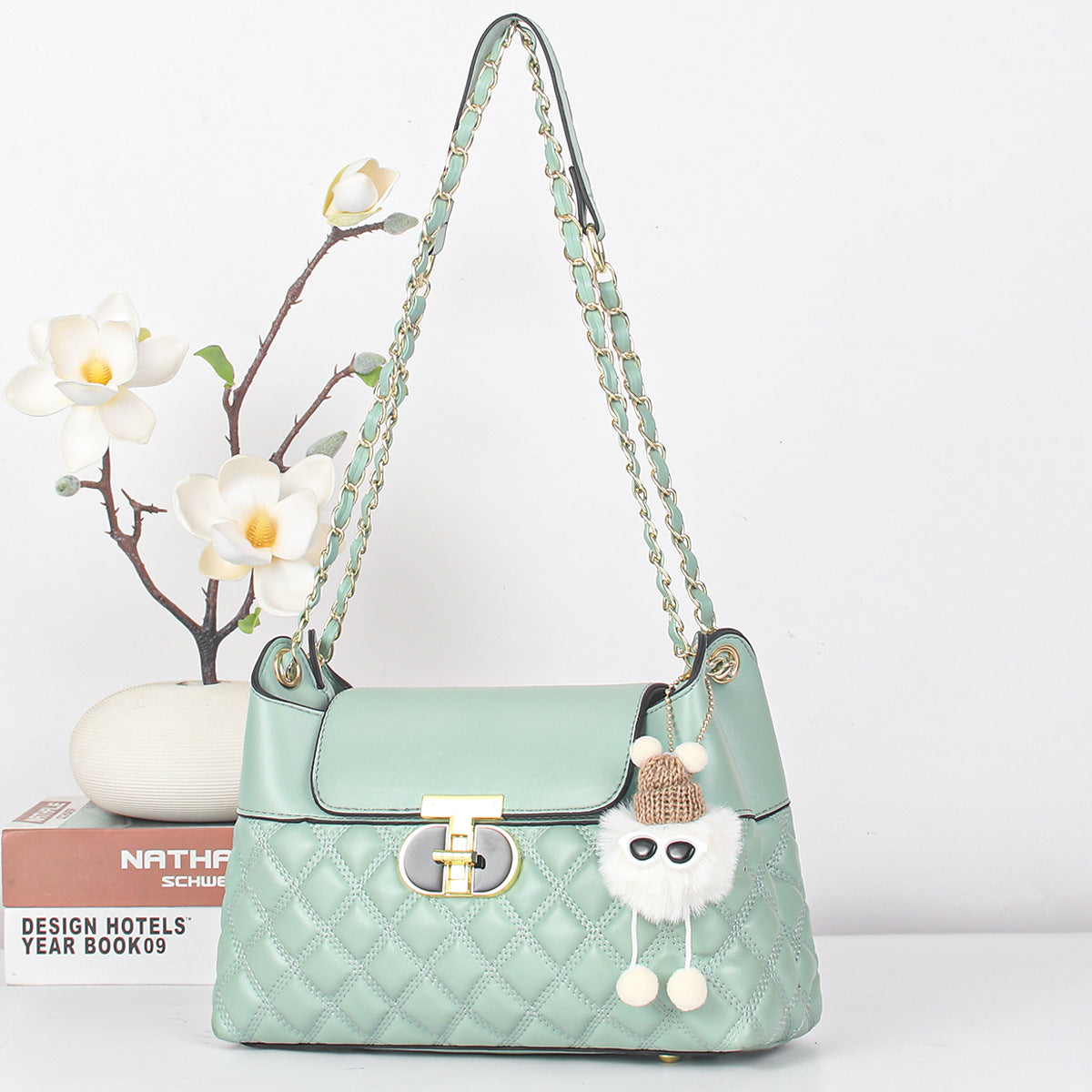 VLOVELAW 2025 Printed chain niche bag women's bag popular new mother bag versatile messenger bag women's Popular trade shoulder messenger bag