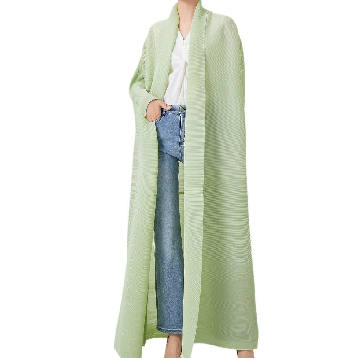2025 Loose large size extended trench coat women's high-end sense of high-end New Middle East Popular trade abaya women's robe