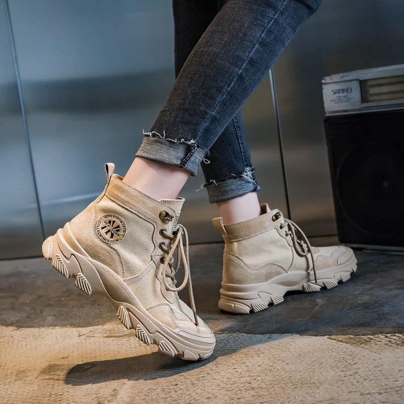 Ddoo Spring Martin Boots for Women New Spring and Autumn British Style Ins Street Snap Fashion Girls Ankle Boots