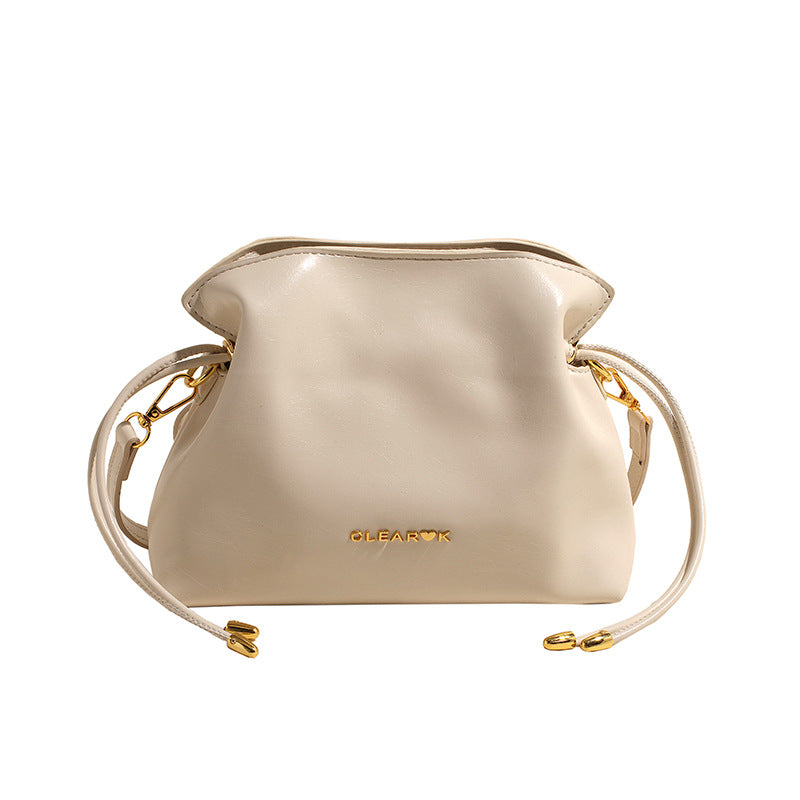 VLOVELAW 2025 Bag Korean high-end versatile bucket bag popular new fashionable solid color shoulder bag women's simple messenger bag