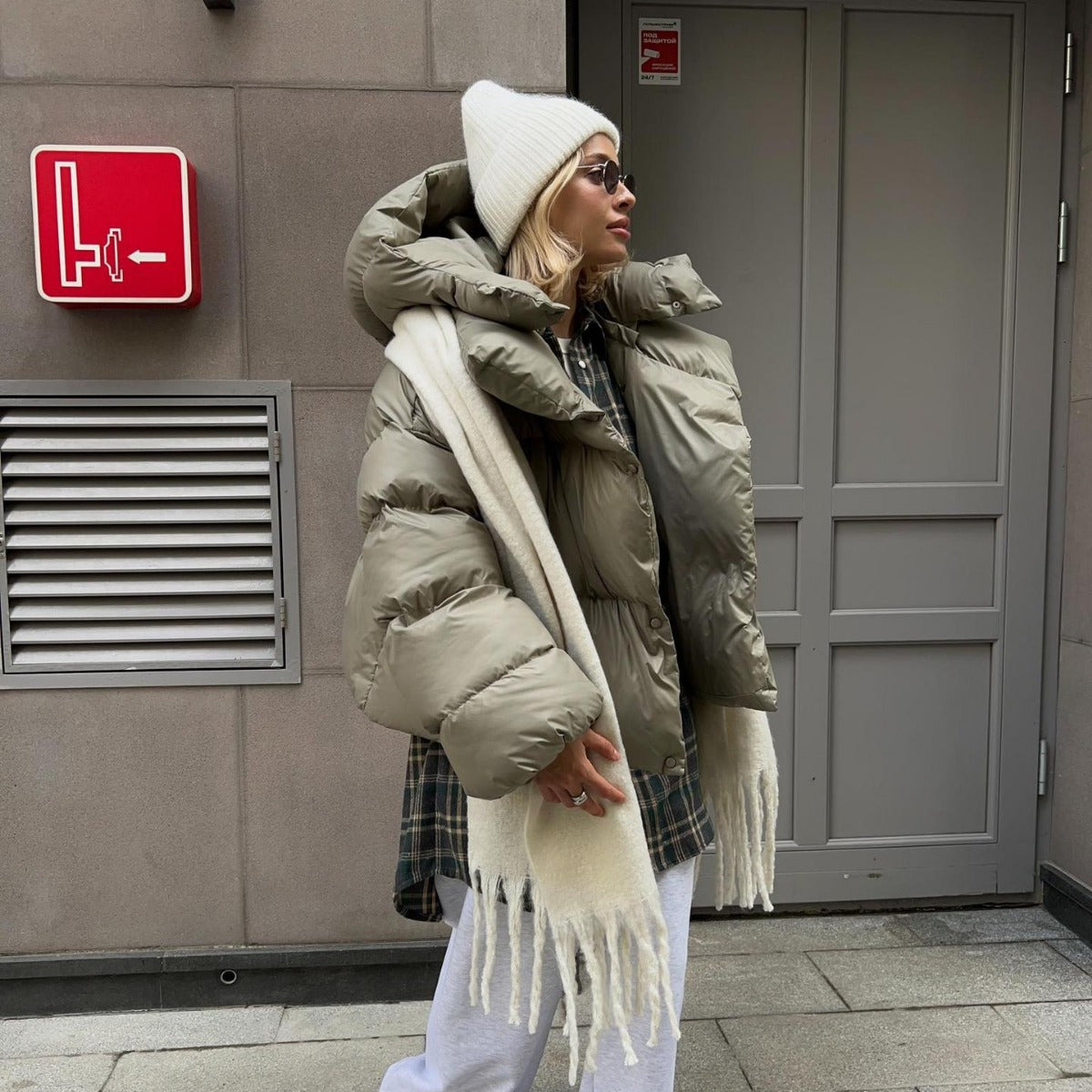 KKBOXLY 2025 cotton-padded clothes New winter women's bread clothes cotton-padded jackets trendy personalized street short hooded cotton-padded jackets