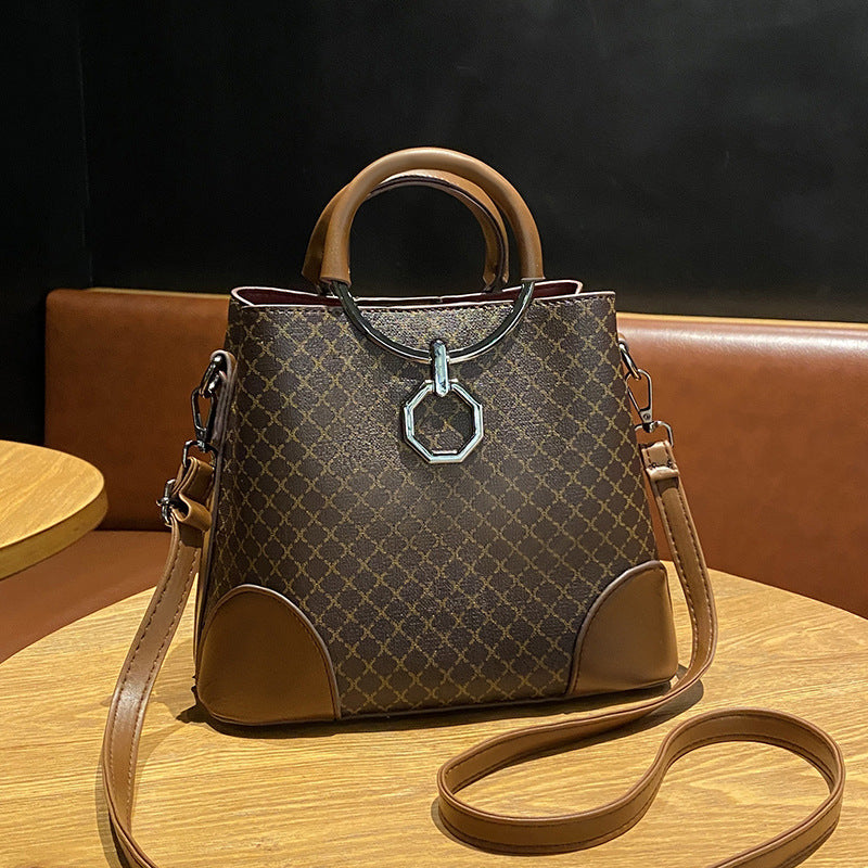 VLOVELAW 2025 Bag Women's popular New Fashion Bucket Bag Textured Handbag Women's Large Capacity One Shoulder Oblique Span Bag Women's Wholesale