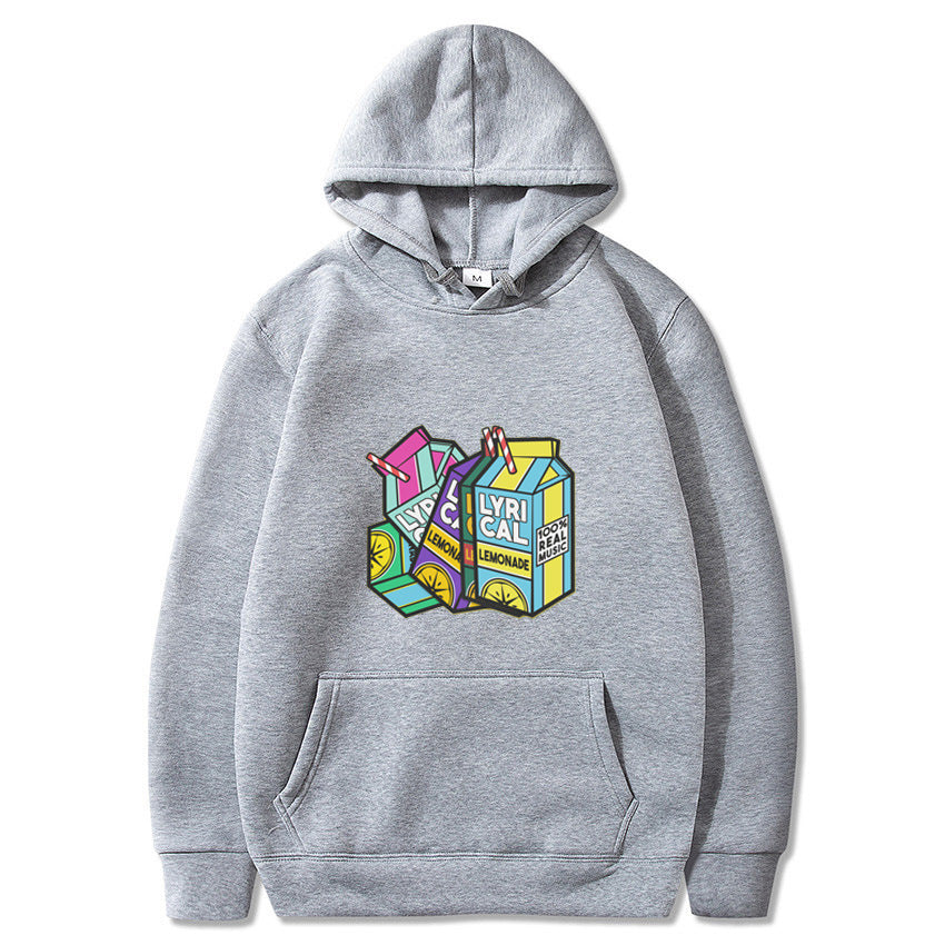 VLOVELAW 2025 lyrical lemonade lemon print fleece hooded sweater men and women hoodies