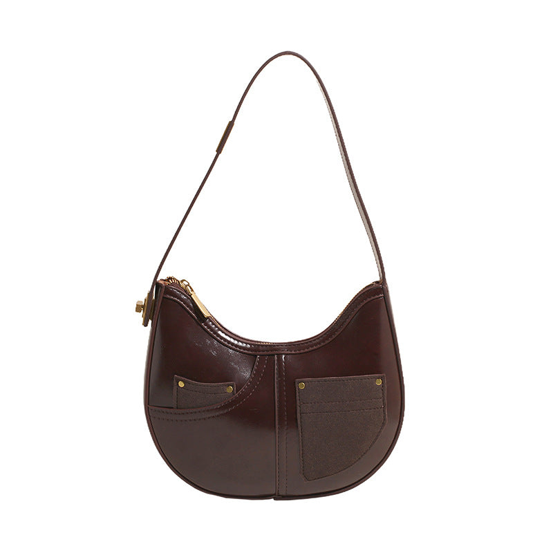 VLOVELAW 2025 High-end niche design bag women's popular new trendy versatile messenger bag fashionable one-shoulder underarm dumpling bag