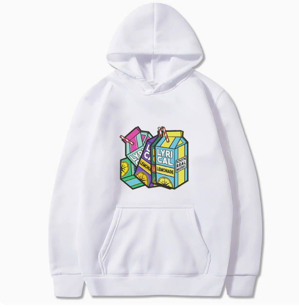 VLOVELAW 2025 lyrical lemonade lemon print fleece hooded sweater men and women hoodies