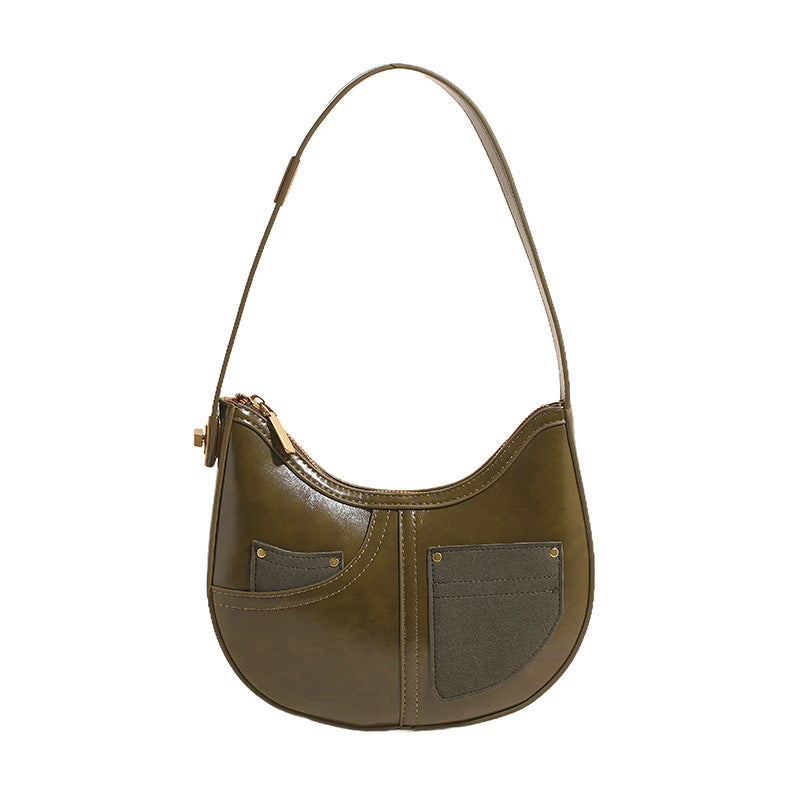 VLOVELAW 2025 High-end niche design bag women's popular new trendy versatile messenger bag fashionable one-shoulder underarm dumpling bag