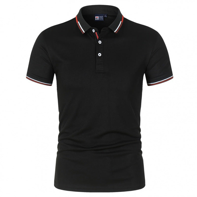 VLOVELAW 2025 Summer POLO shirt ZT-shirt black and white work clothes short-sleeved work clothes advertising cultural shirt printed logo