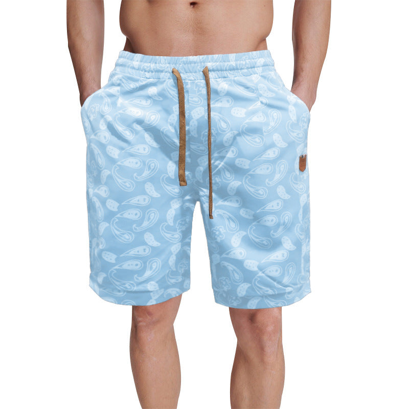 VLOVELAW popular New Summer Personality 100 Casual 2025 Men's Five-Point Printed Tether Breathable Shorts