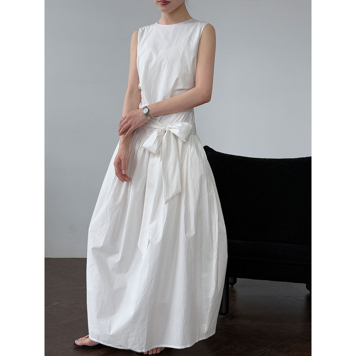 Luxi, Korean waist and thin bud vest skirt, summer new lazy wind sleeveless strap-on dress 9749