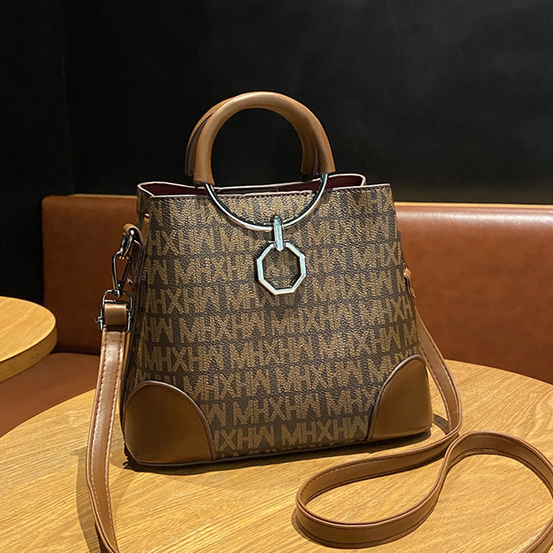 VLOVELAW 2025 Bag Women's popular New Fashion Bucket Bag Textured Handbag Women's Large Capacity One Shoulder Oblique Span Bag Women's Wholesale