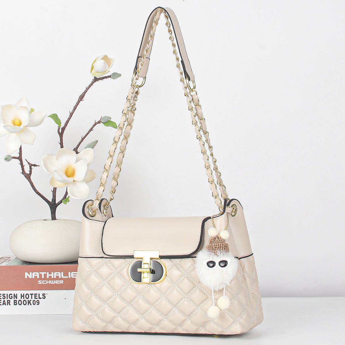VLOVELAW 2025 Printed chain niche bag women's bag popular new mother bag versatile messenger bag women's Popular trade shoulder messenger bag