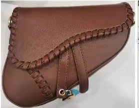 VLOVELAW Bag Women's Bag Autumn New Fashion Shoulder Crossbody Personality Saddle Bag Korean Style Pure Color Artistic Trendy Bag Women's