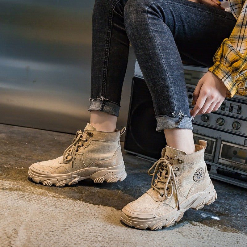 Ddoo Spring Martin Boots for Women New Spring and Autumn British Style Ins Street Snap Fashion Girls Ankle Boots