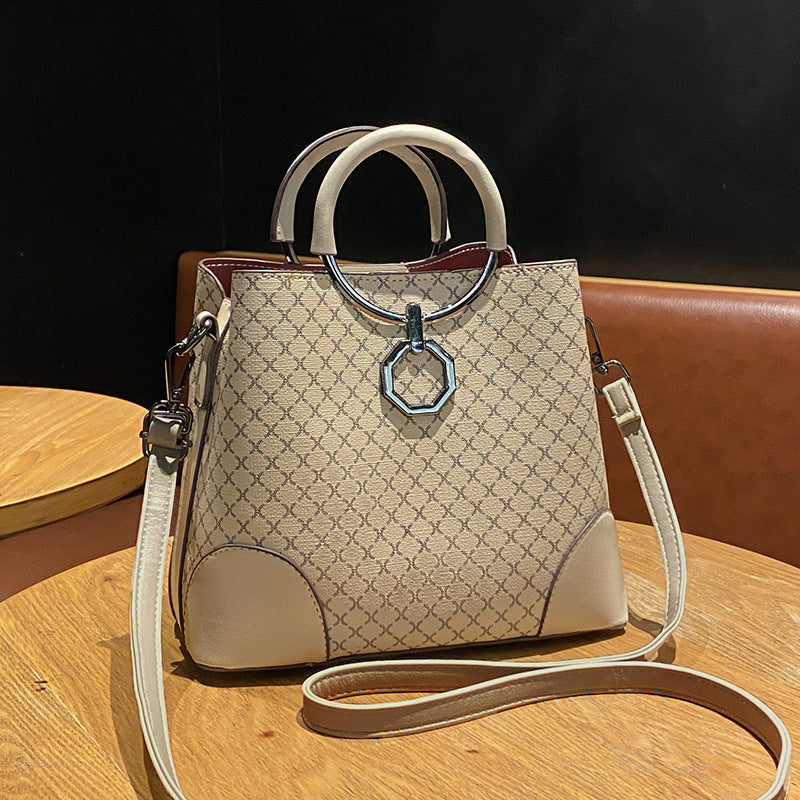 VLOVELAW 2025 Bag Women's popular New Fashion Bucket Bag Textured Handbag Women's Large Capacity One Shoulder Oblique Span Bag Women's Wholesale
