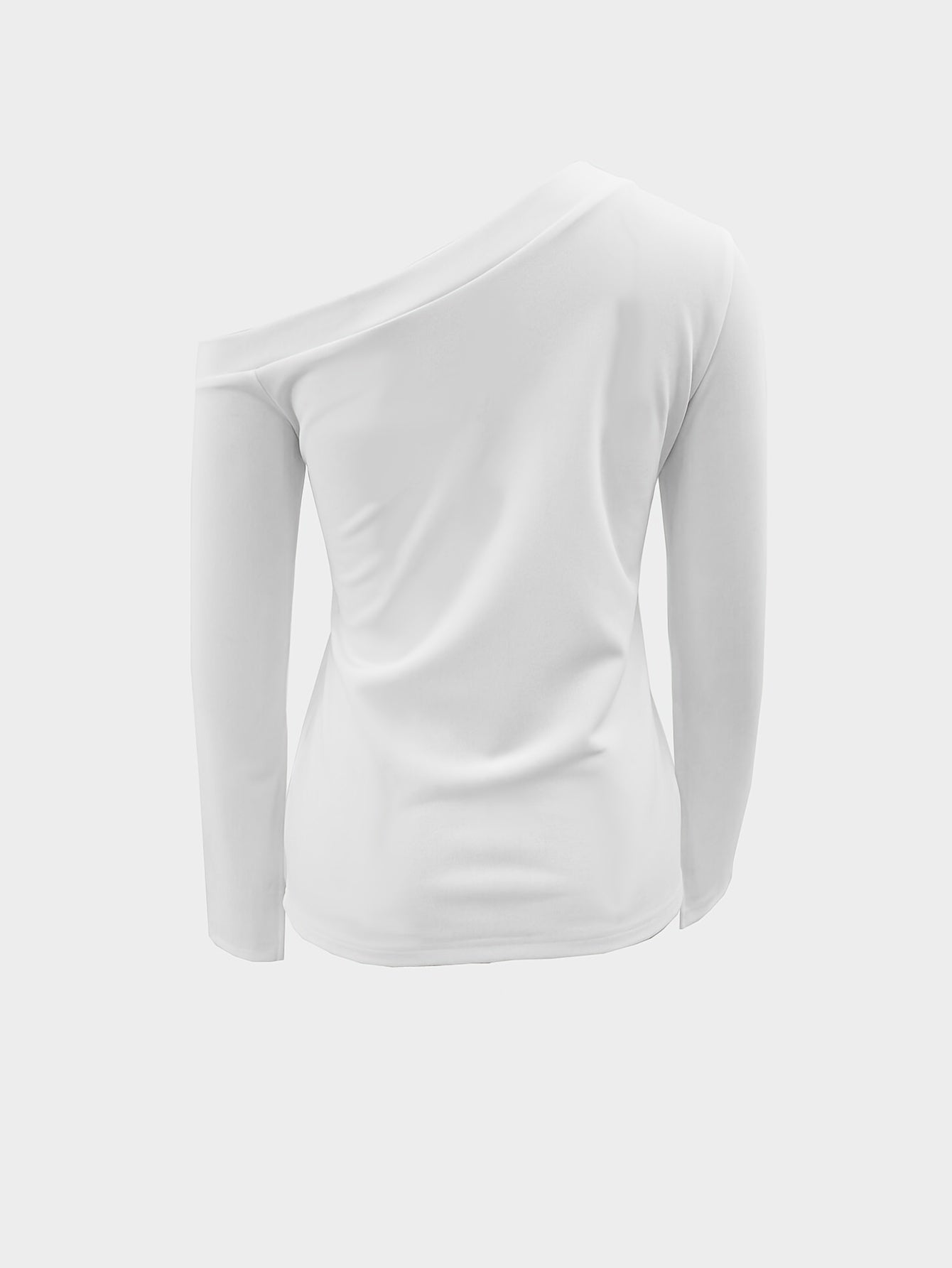 Cold Shoulder Slit Cuff T-Shirt, Casual Long Sleeve Top For Spring & Fall, Women's Clothing