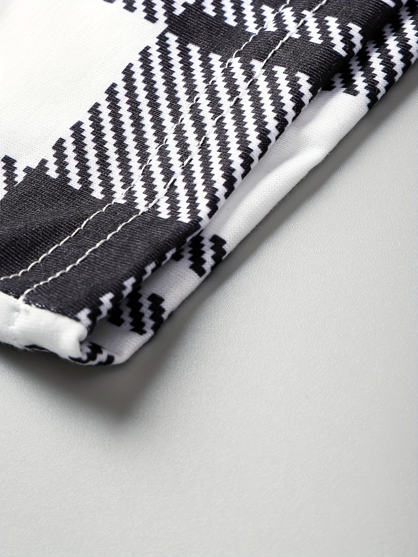 vlovelaw Casual Two-piece Dress Set, Asymmetrical Hem Long Sleeve Crop T-shirt & Plaid Pattern Cami Dress Outfits, Women's Clothing