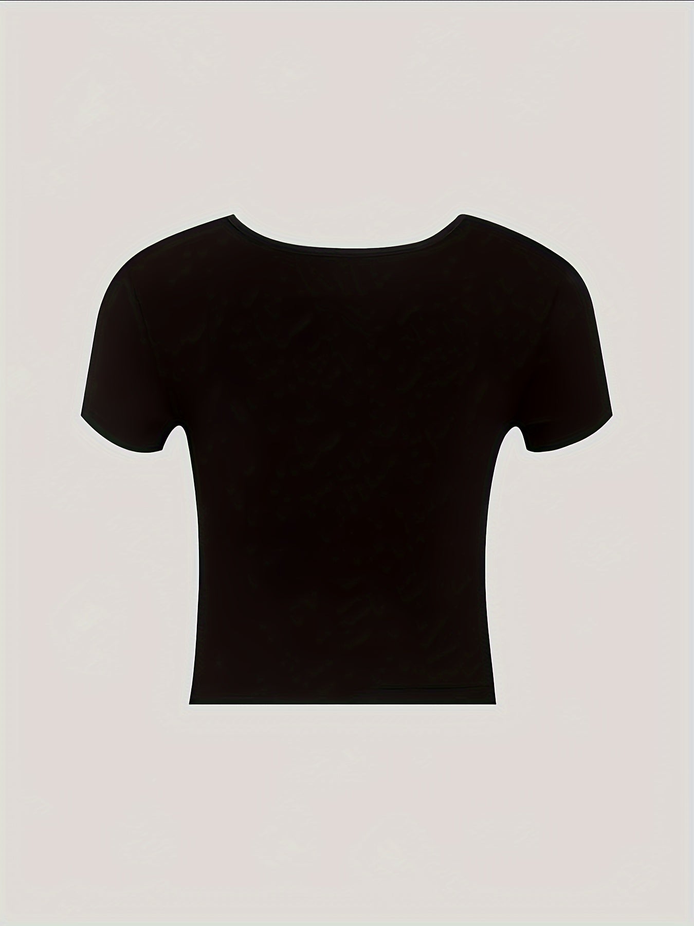 vlovelaw Cut Out Tie-neck Crop Top, Y2K Short Sleeve Top For Spring & Summer, Women's Clothing