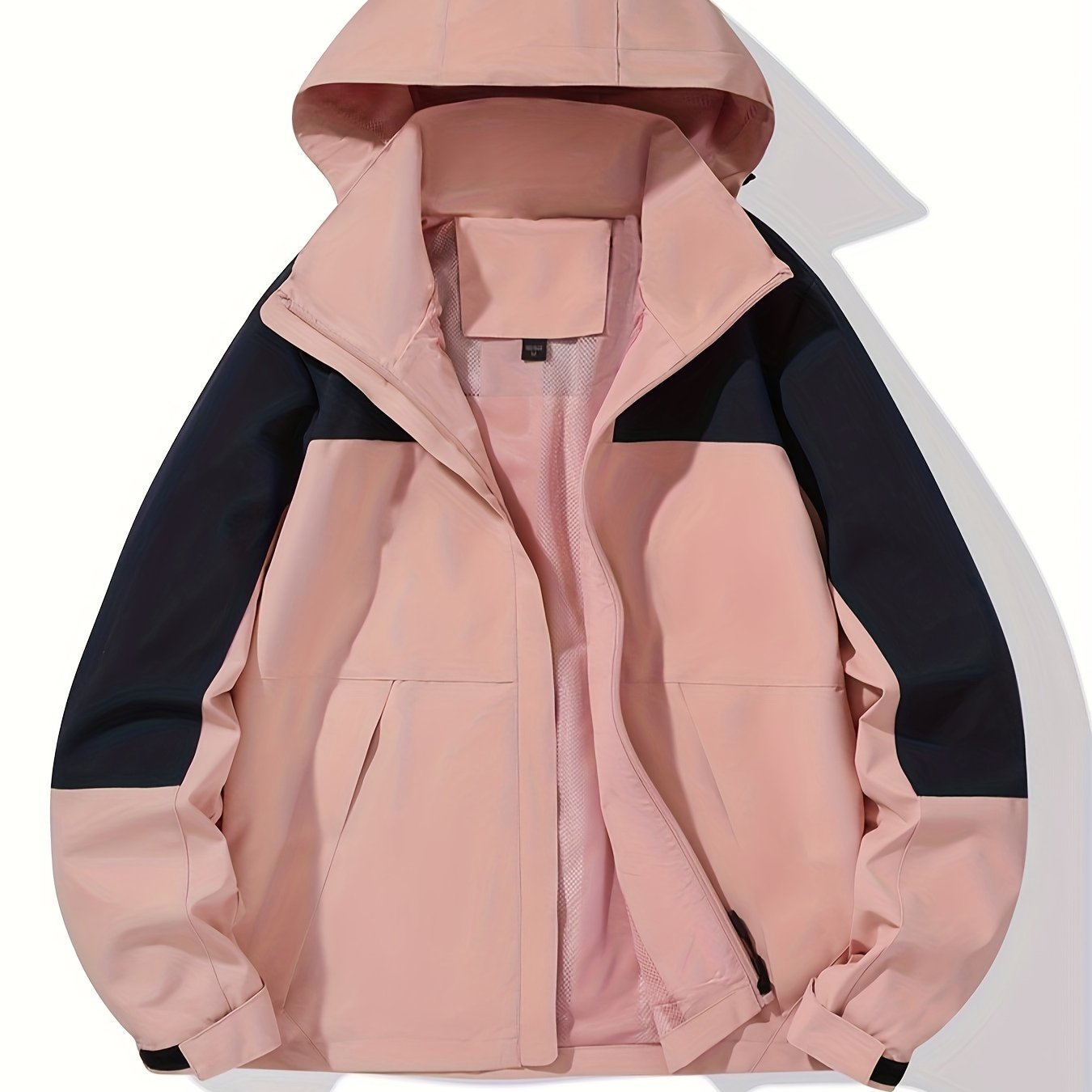 vlovelaw  Outdoor Sports Jacket With Detachable Hood, Women's Windproof And Rainproof Hiking Casual Sports Jacket, Women's Outdoor Clothing