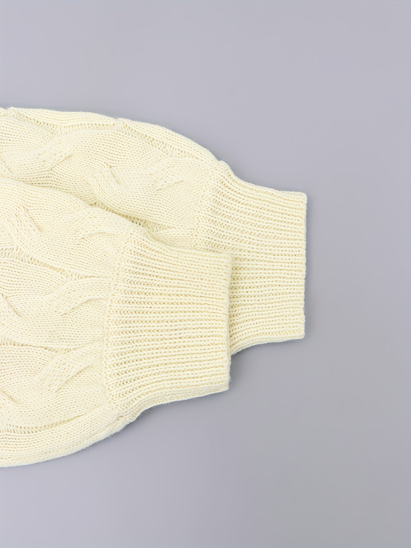 vlovelaw Cable Knit Sweater Dress, Casual Drawstring Long Sleeve Dress, Women's Clothing