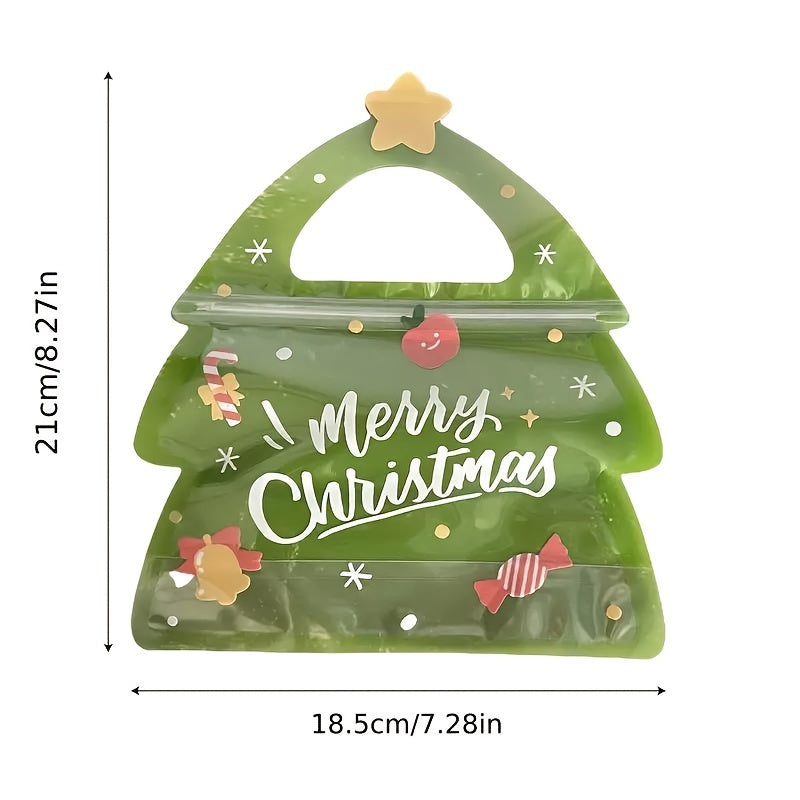 10pcs Special Shaped Christmas Gift Bags, Perfect For Birthdays, Parties And Candy Biscuit Chocolate Packaging, Christmas Decorative Supplies, Holiday Atmosphere Decoration, Christmas Essentials