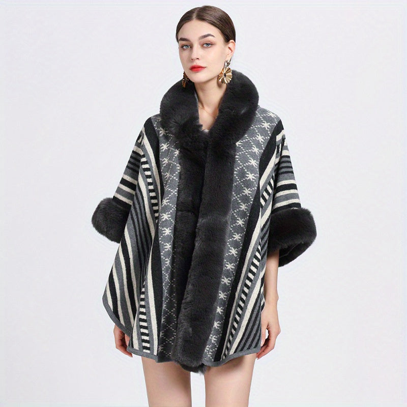 65.02cmX165.0cm Imitation Rabbit Fur Shawl Scarf Collar Imitation Cashmere Cloak Winter Cold And Warm Shawl Wrap