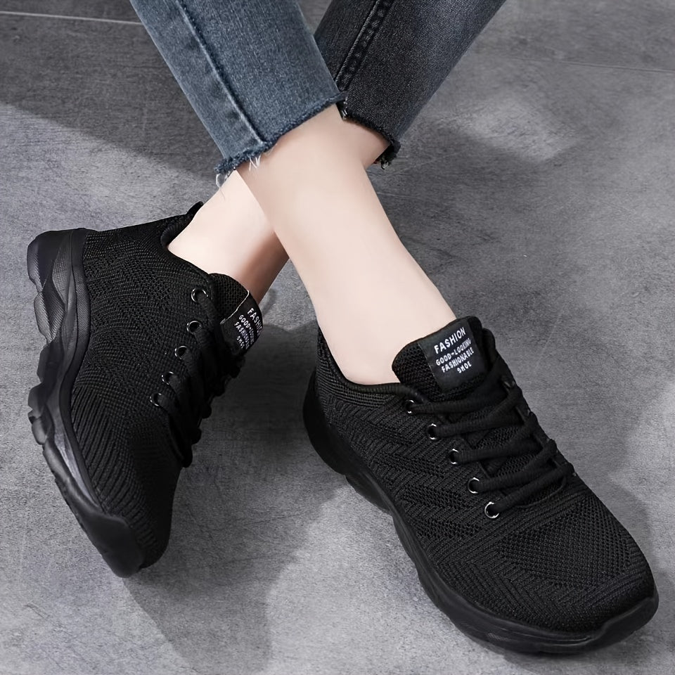 vlovelaw Women's Breathable Mesh Sneakers, Casual Lace Up Outdoor Shoes, Comfortable Low Top Shoes