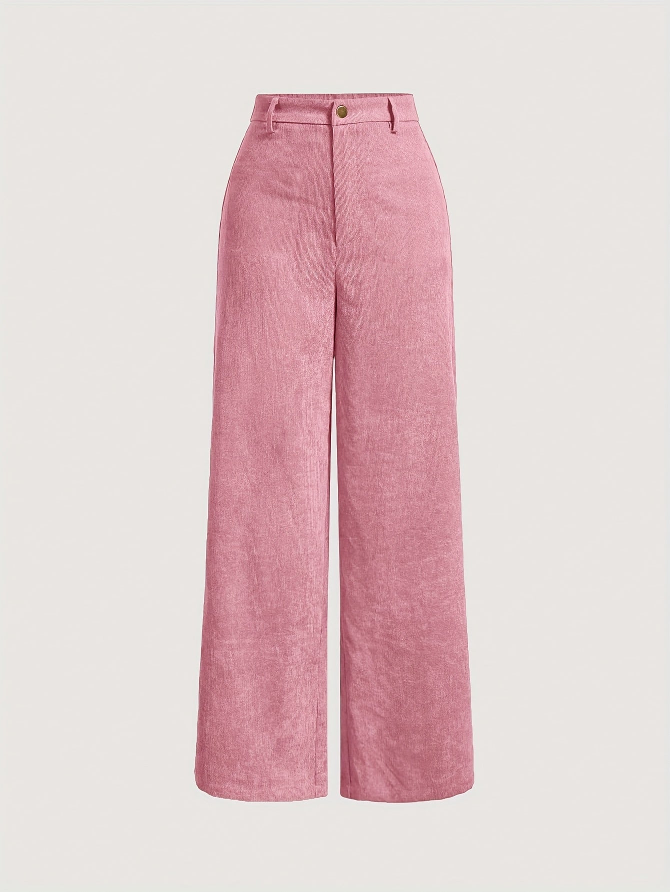 vlovelaw Solid Color Wide Leg Pants, Casual High Waist Pants For Every Day, Women's Clothing