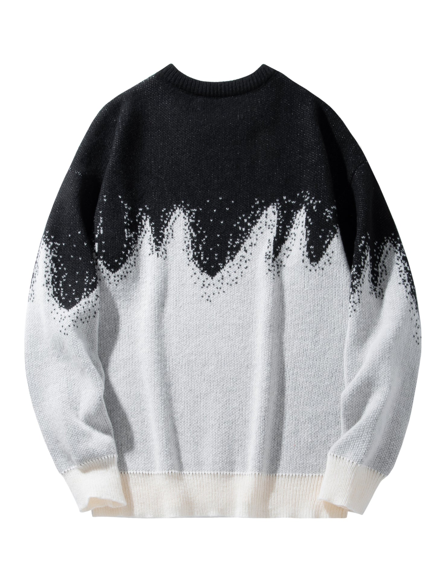 vlovelaw New Trendy And Loose Couple's Wear For Spring And Autumn, Round Neck Contrast Color Knitted Pullover Men's Top, Can Be Worn Indoors And Outdoors, And Is Also A Good Choice As A Gift
