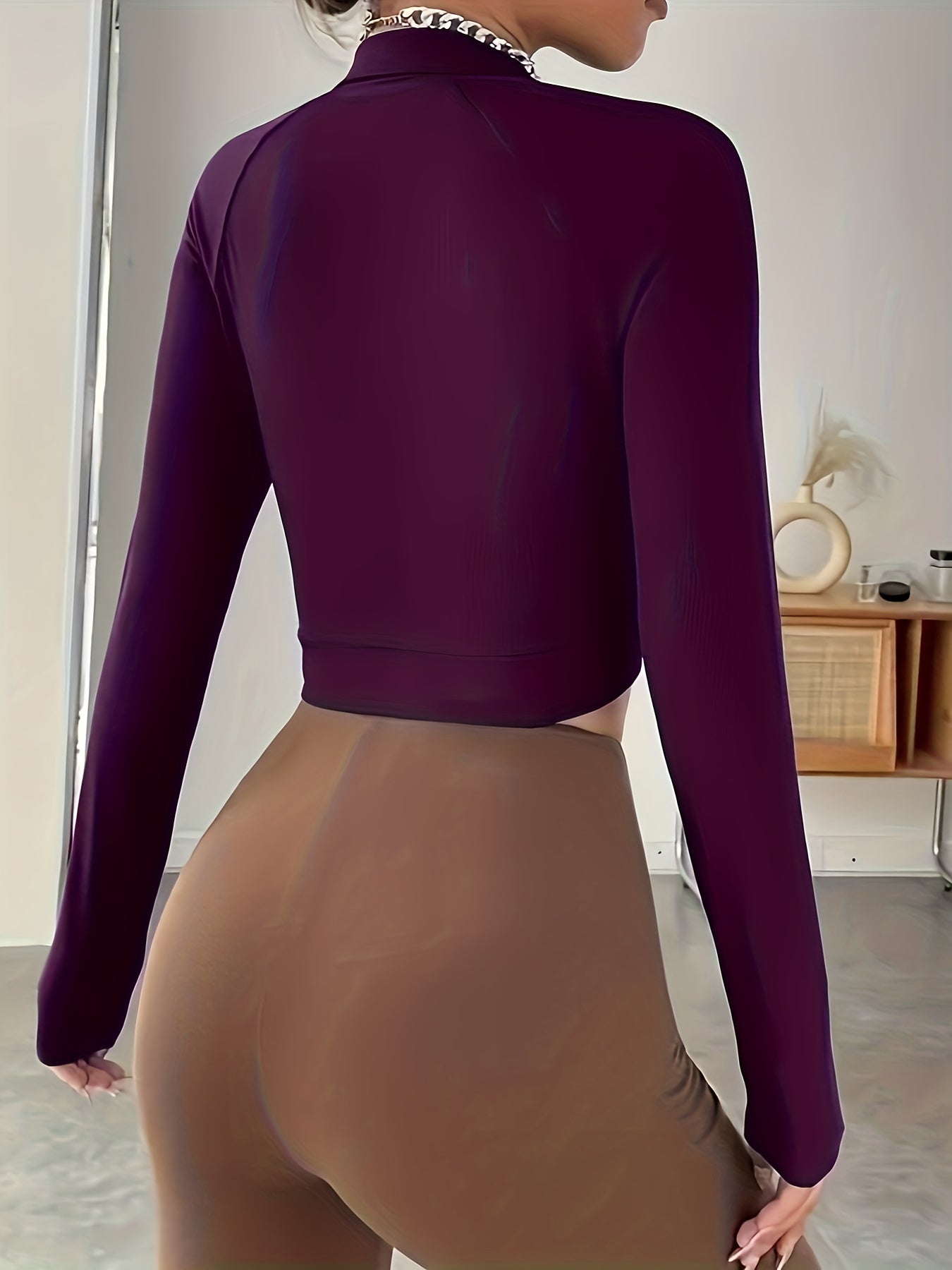 Women's Casual Zip Up Long Sleeve Crop Lightweight Workout Jackets, Women's Clothing