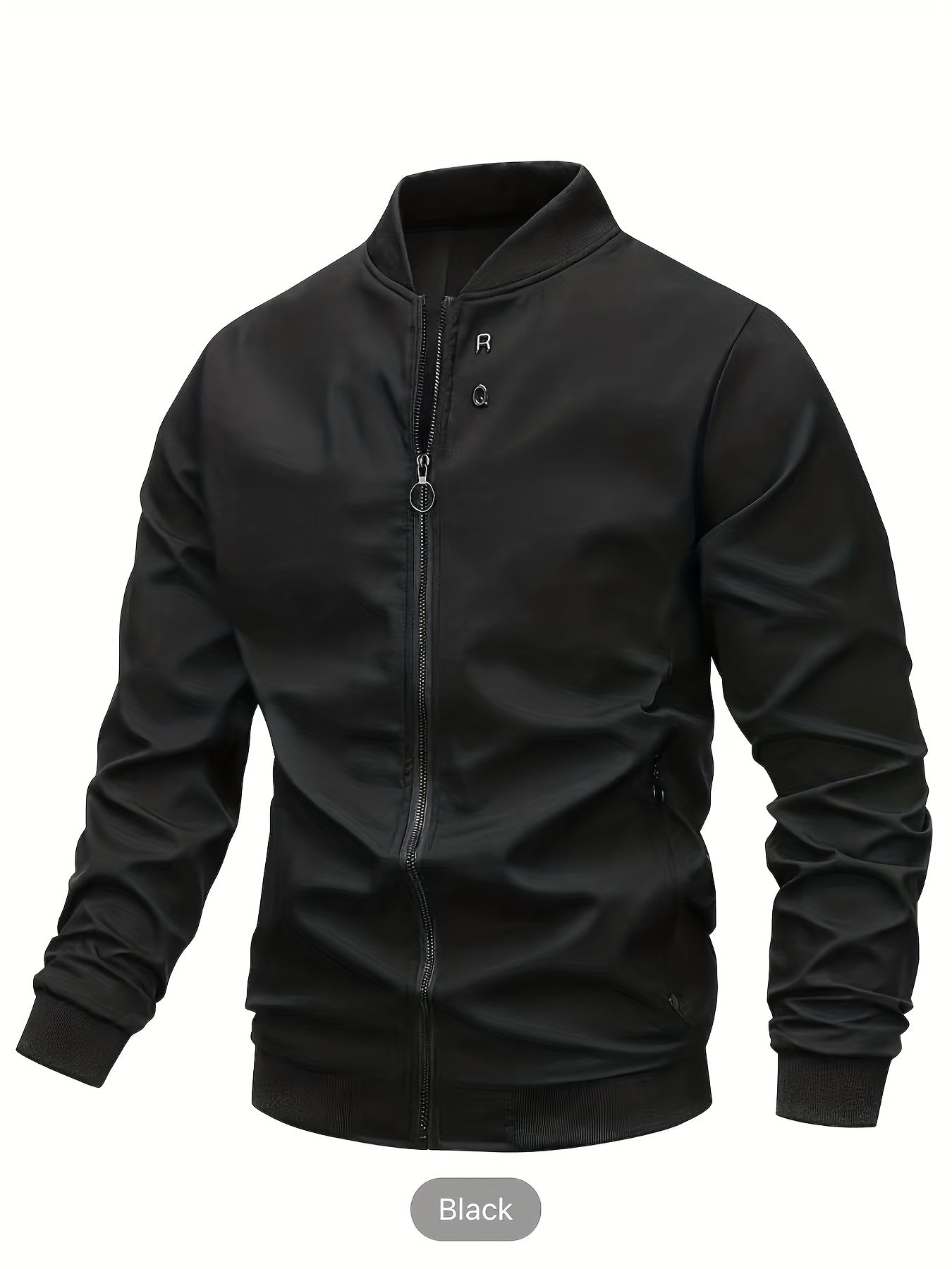 vlovelaw Classic Design Varsity Jacket, Men's Casual Baseball Jacket Coat Regular Fit College Hipster Windbreaker For Spring Autumn